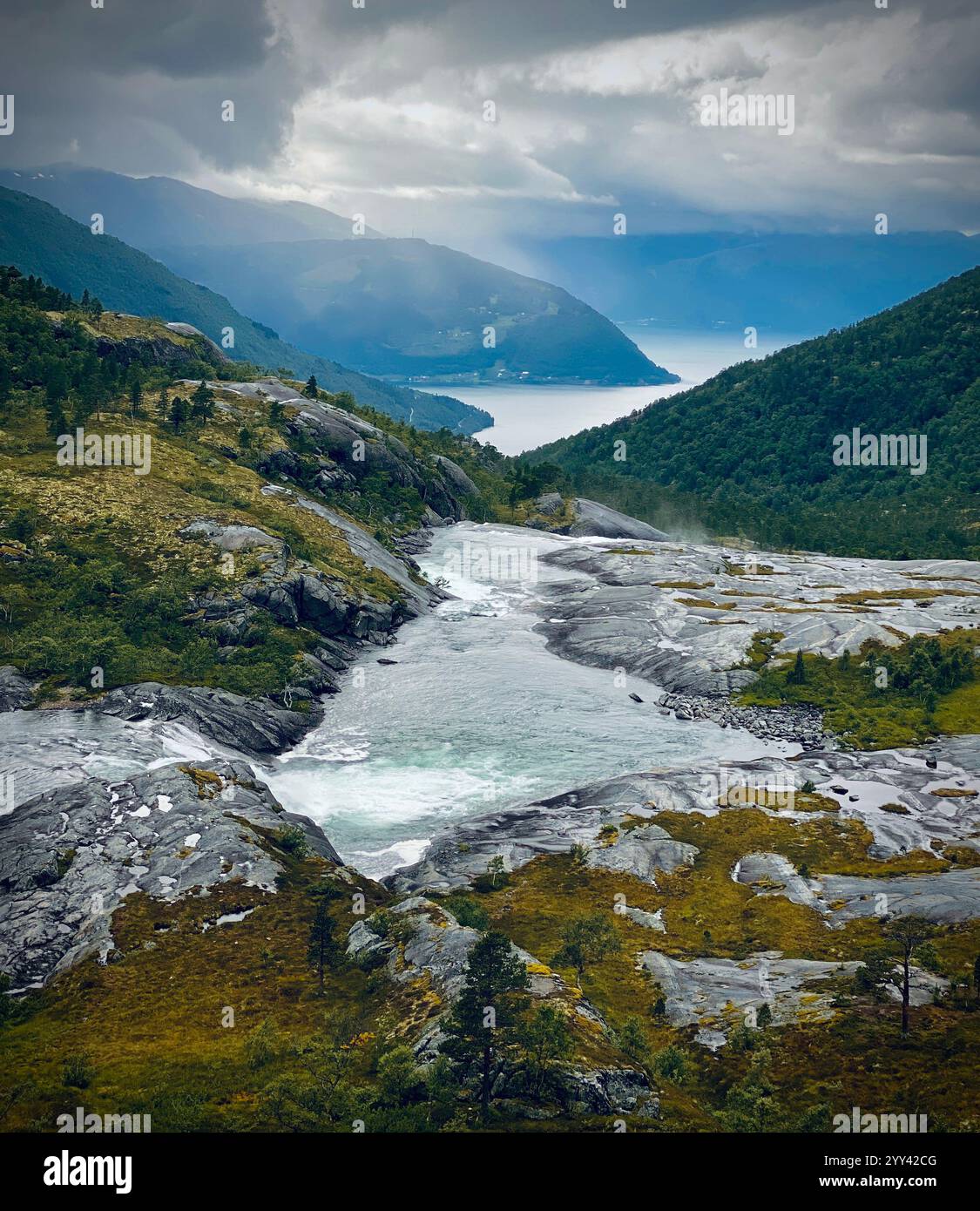 Scenic Fjorde in Norway - Smartphone Captured Stock Image