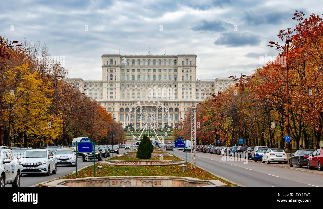 Palace of Parliament, also known as the House of the people Stock Photo