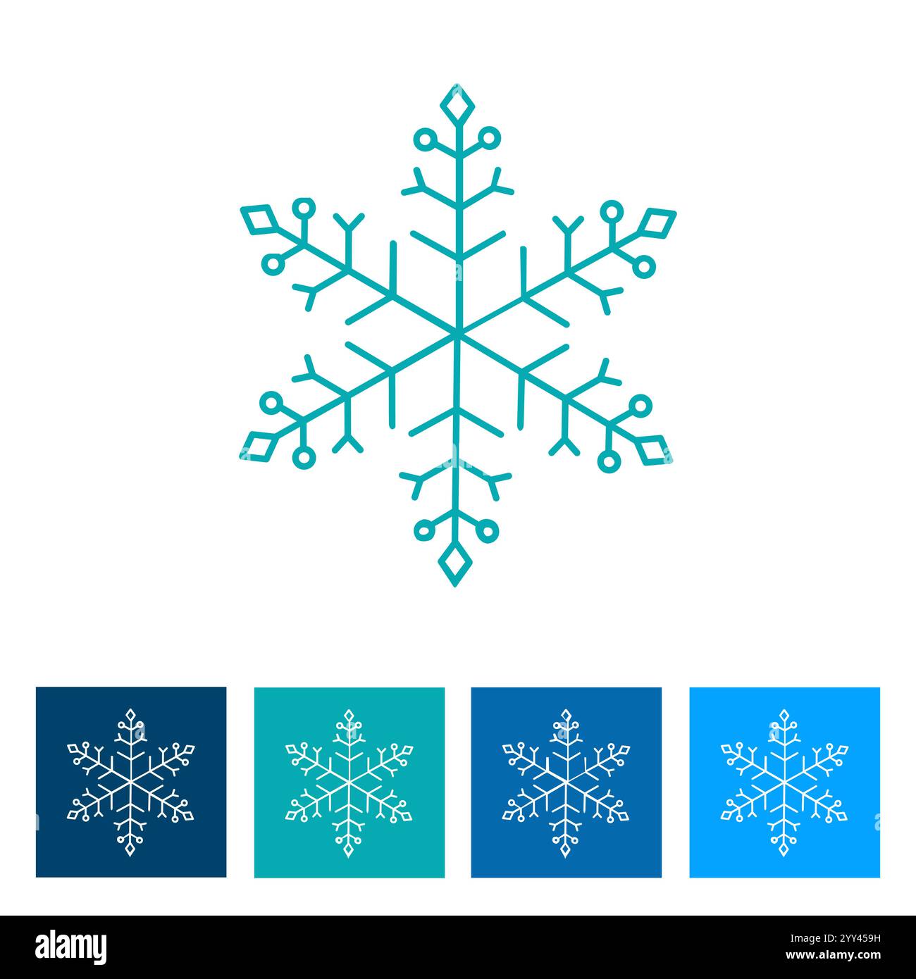 Snowflake. New Year icon. Vector illustration Stock Vector Image & Art ...