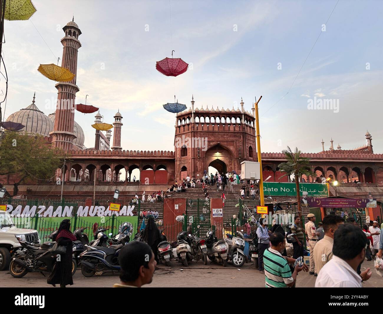 Jama Masjid, Delhi - A timeless symbol of Mughal grandeur and architectural brilliance, where history meets spirituality in the heart of the city. - Smartphone Captured Stock Image
