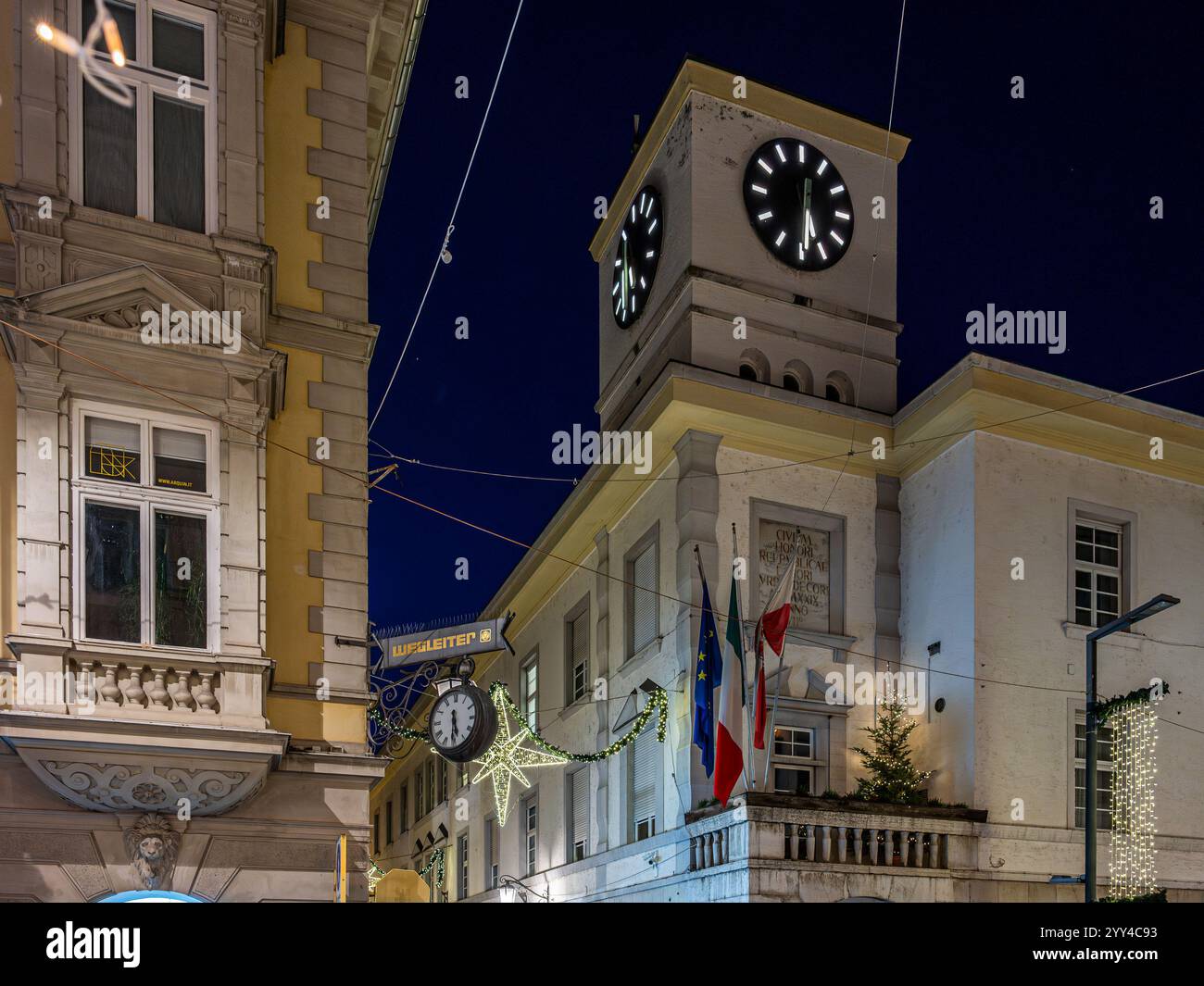 Christmas markets in Merano. City of Christmas magic Stock Photo - Alamy