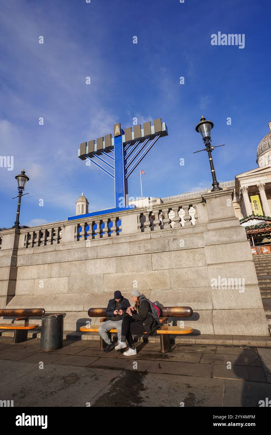 Hanukkah menorah london