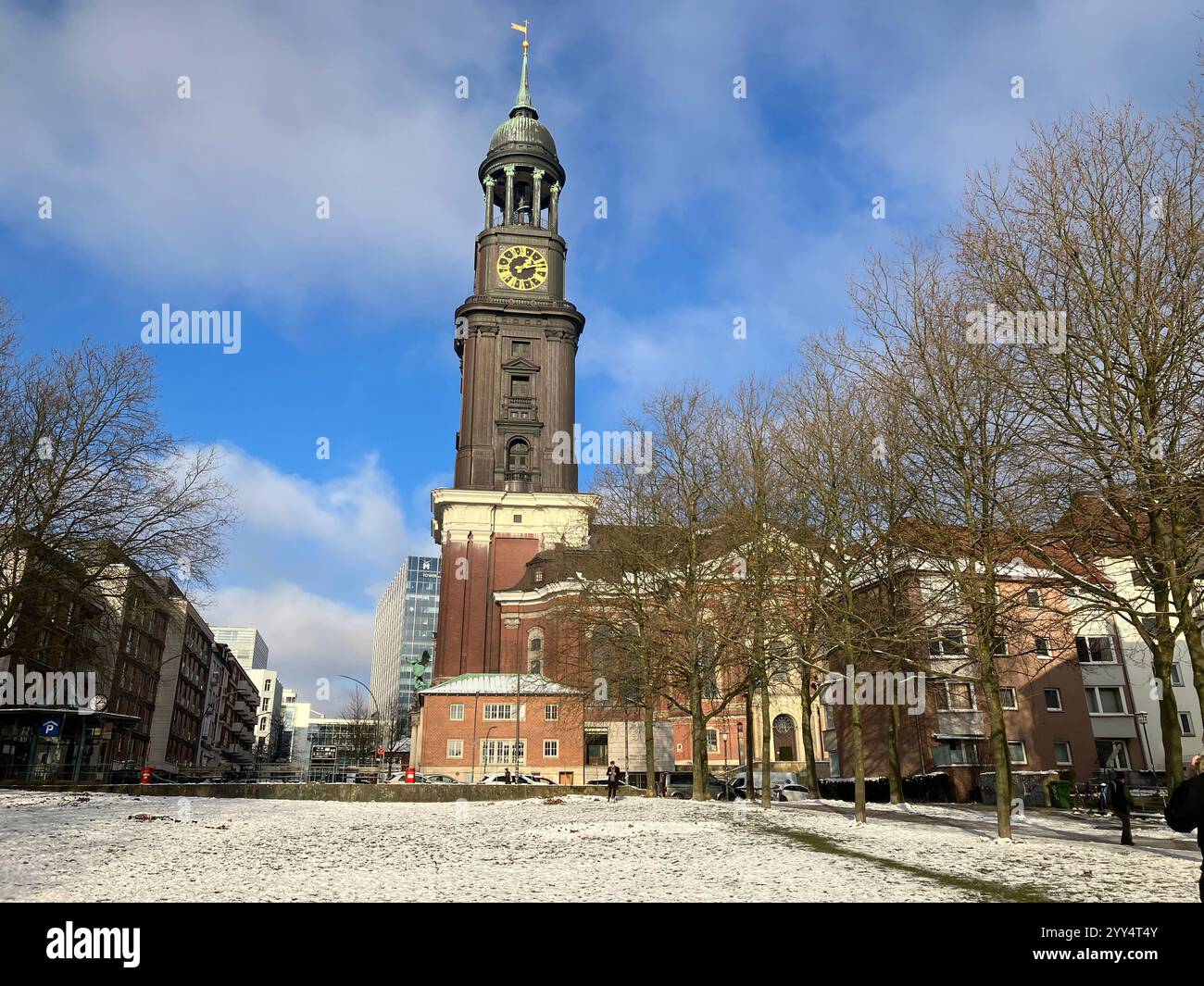 St. Michael's Church (Hauptkirche Sankt Michaelis) in Hamburg, Germany ...