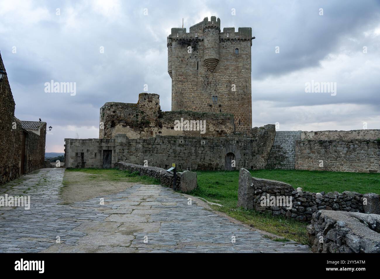 Medieval castle of San Felices de los Gallegos, Salamanca, Spain Stock ...