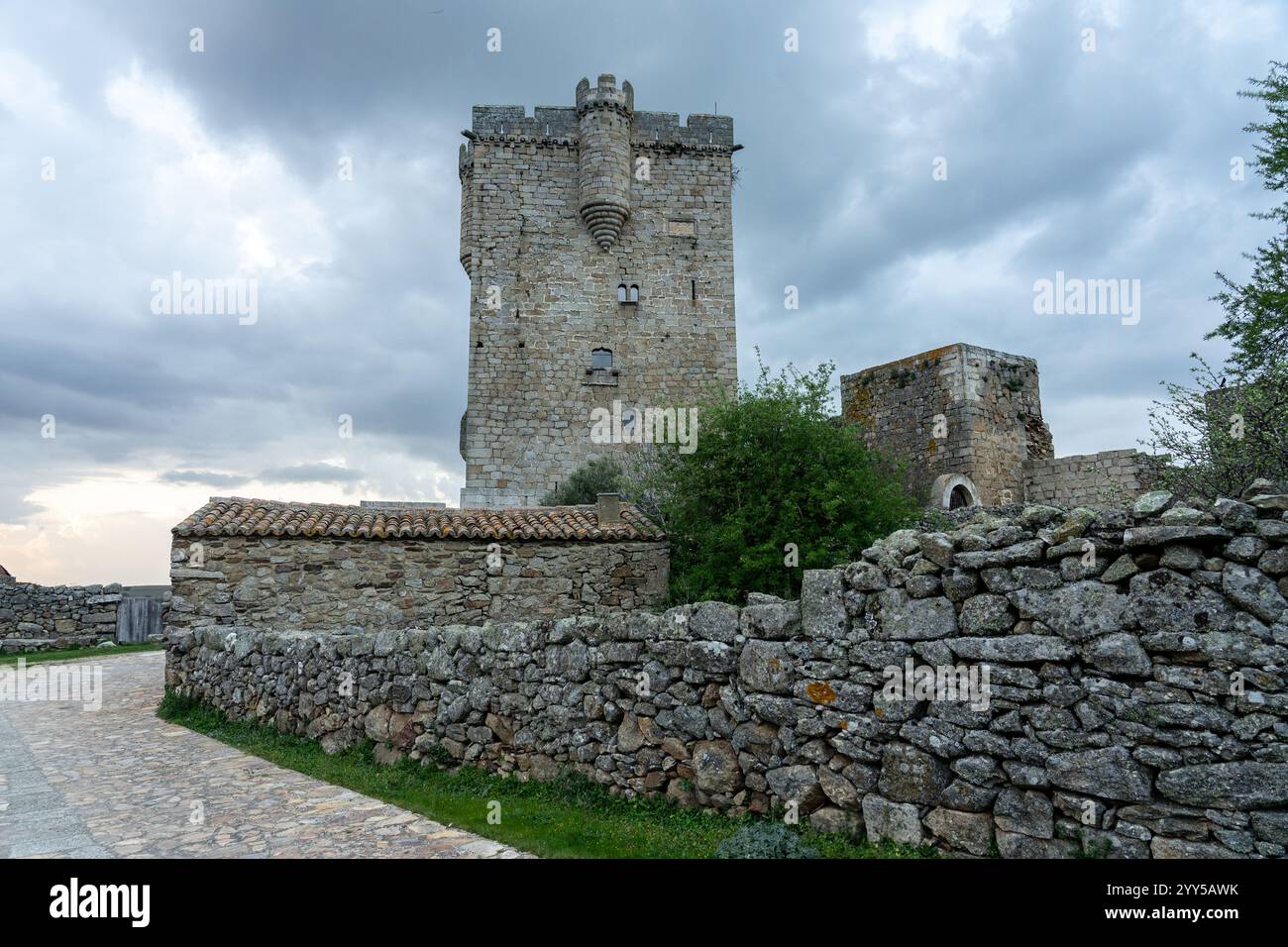 Medieval castle of San Felices de los Gallegos, Salamanca, Spain Stock ...