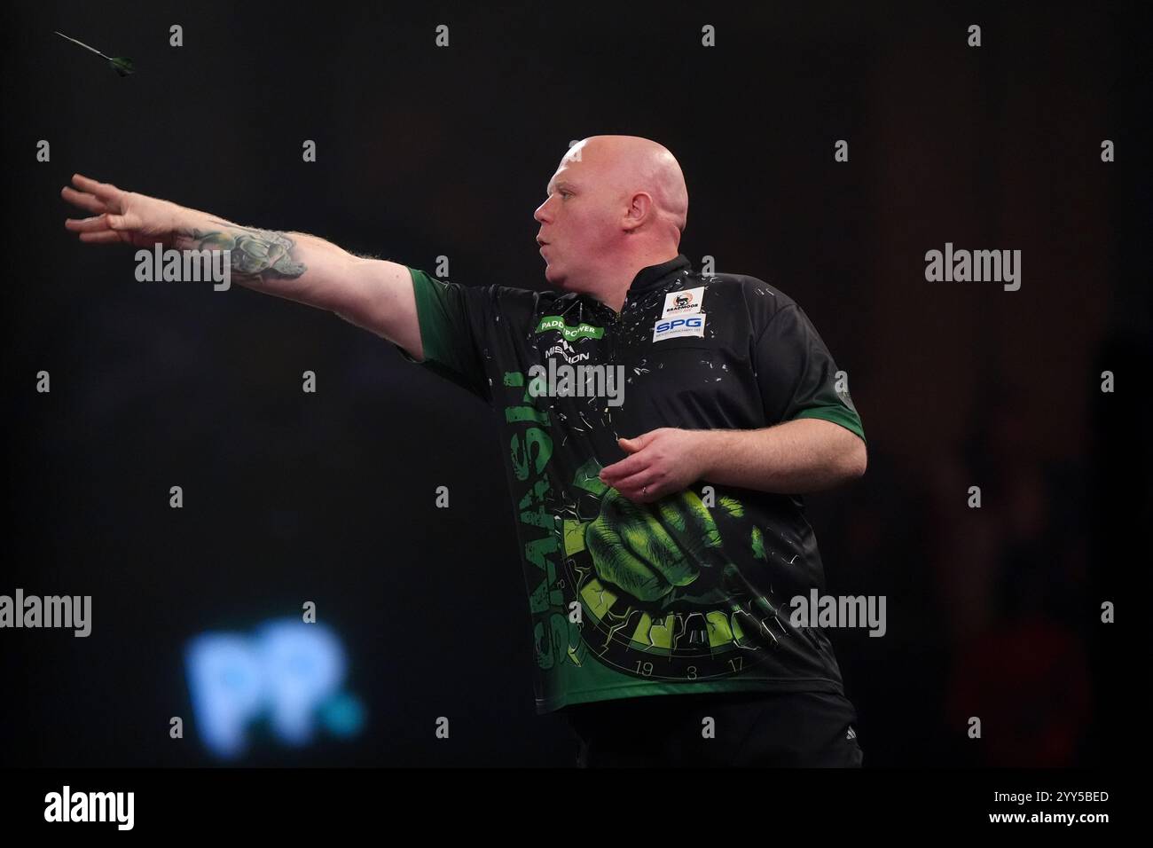 Martin Lukeman during the first round match against Nitin Kumar on day ...