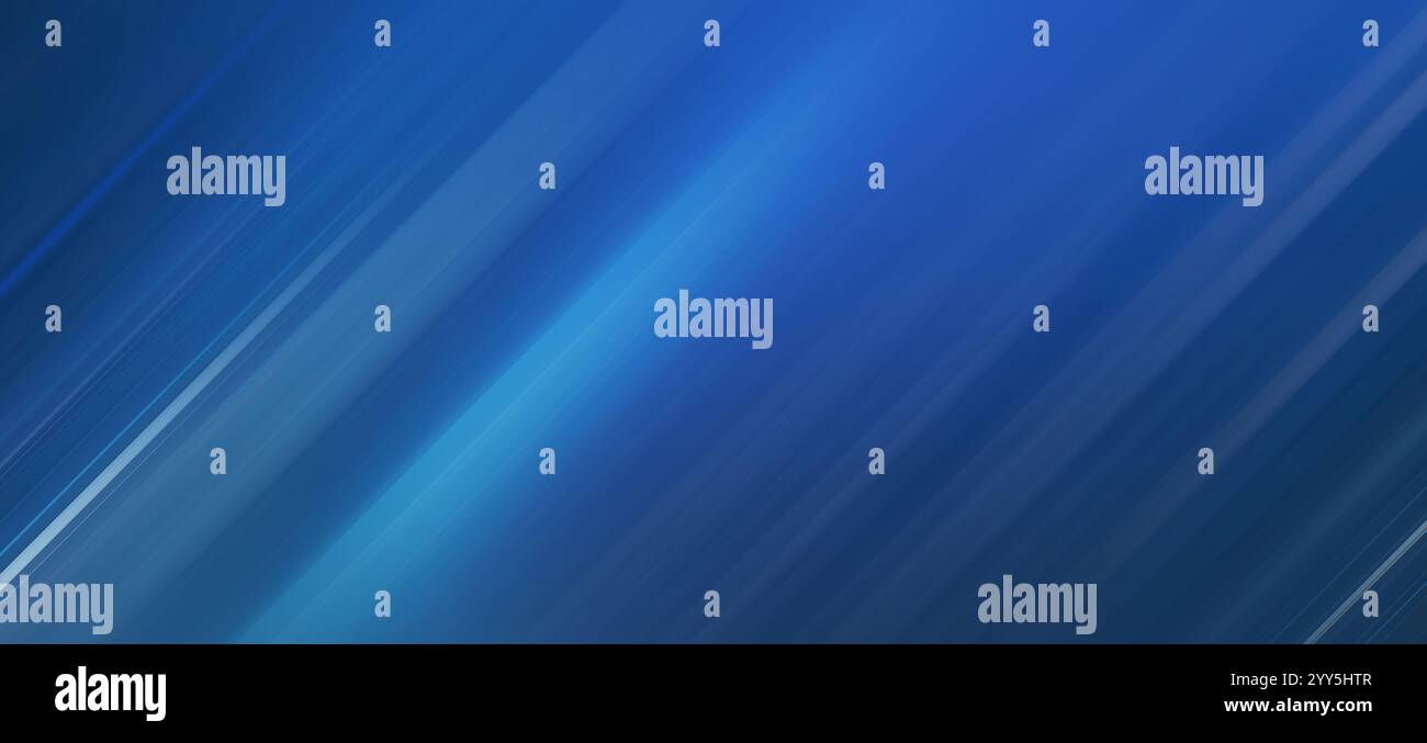 Blue blur motion background Serene Blue Gradient with Dynamic Diagonal Light Trails Stock Photo