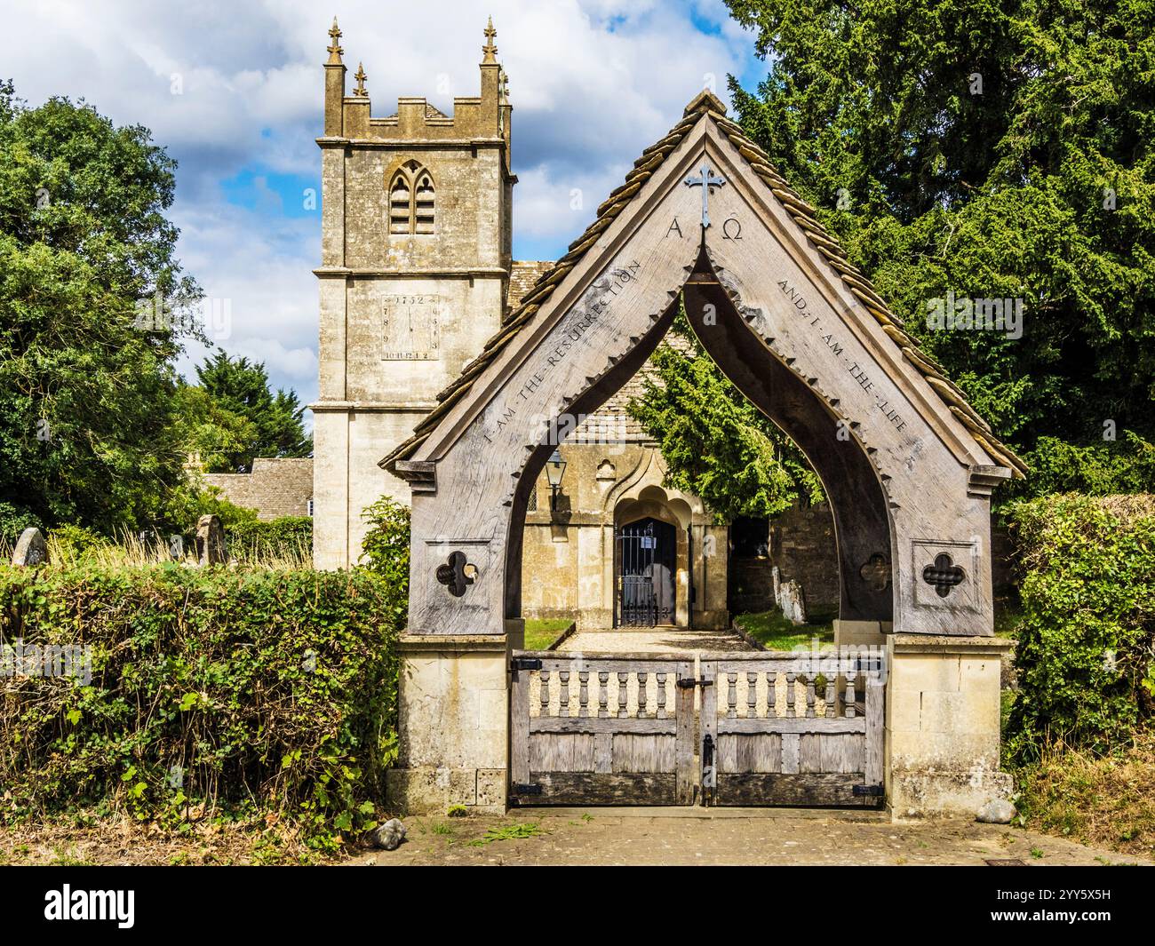 Witcombe The lychgate of St.Mary's Church in Great Witcombe, Gloucestershire ...