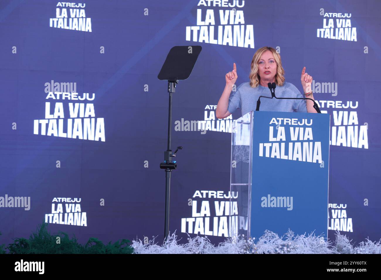 Rome Italy 15th Dec 2024 Italian Prime Minister Giorgia Meloni rome-italy-15th-dec-2024-italian-prime-minister-giorgia-meloni