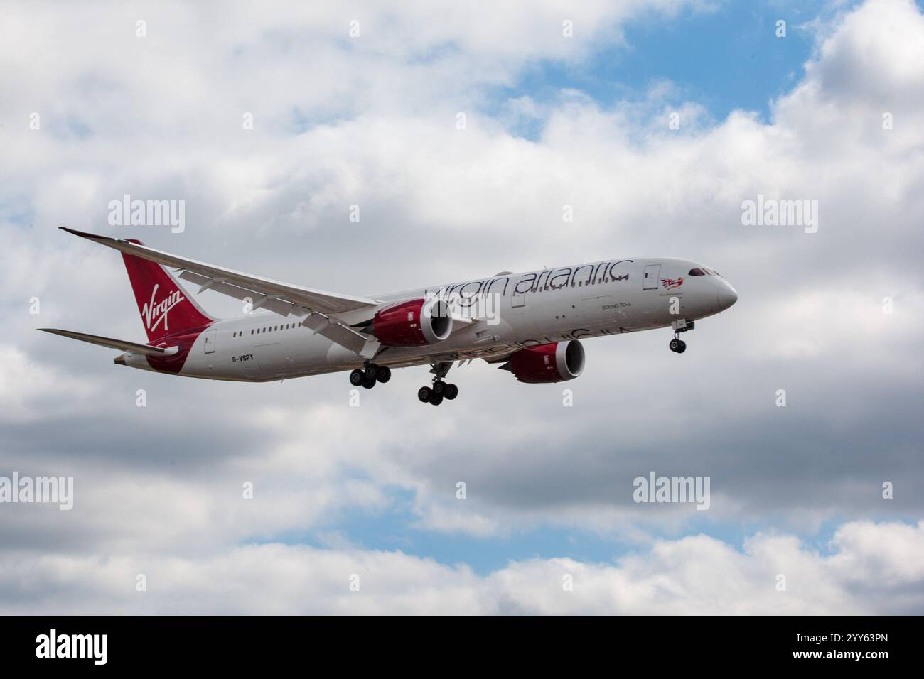G-VSPY Boeing 787-9 Dreamliner Virgin Atlantic London Heathrow UK 21-08-2019 - Stock Image