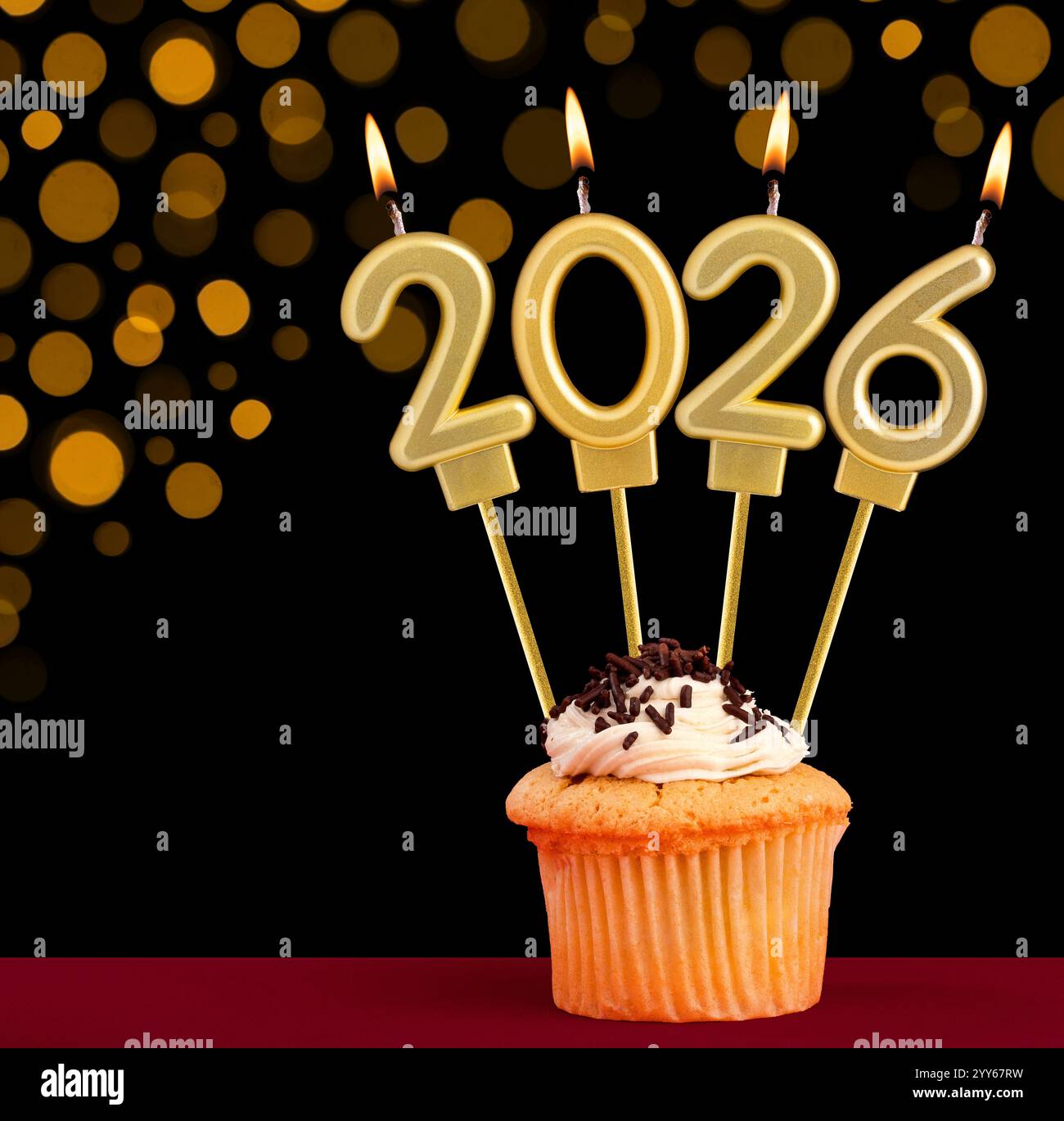 Candles number 2026 for happy new year New Year's Eve Celebration