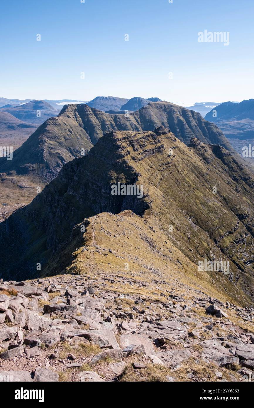 Views of Beinn Alligin , one of the classic Torridon Mountains ...