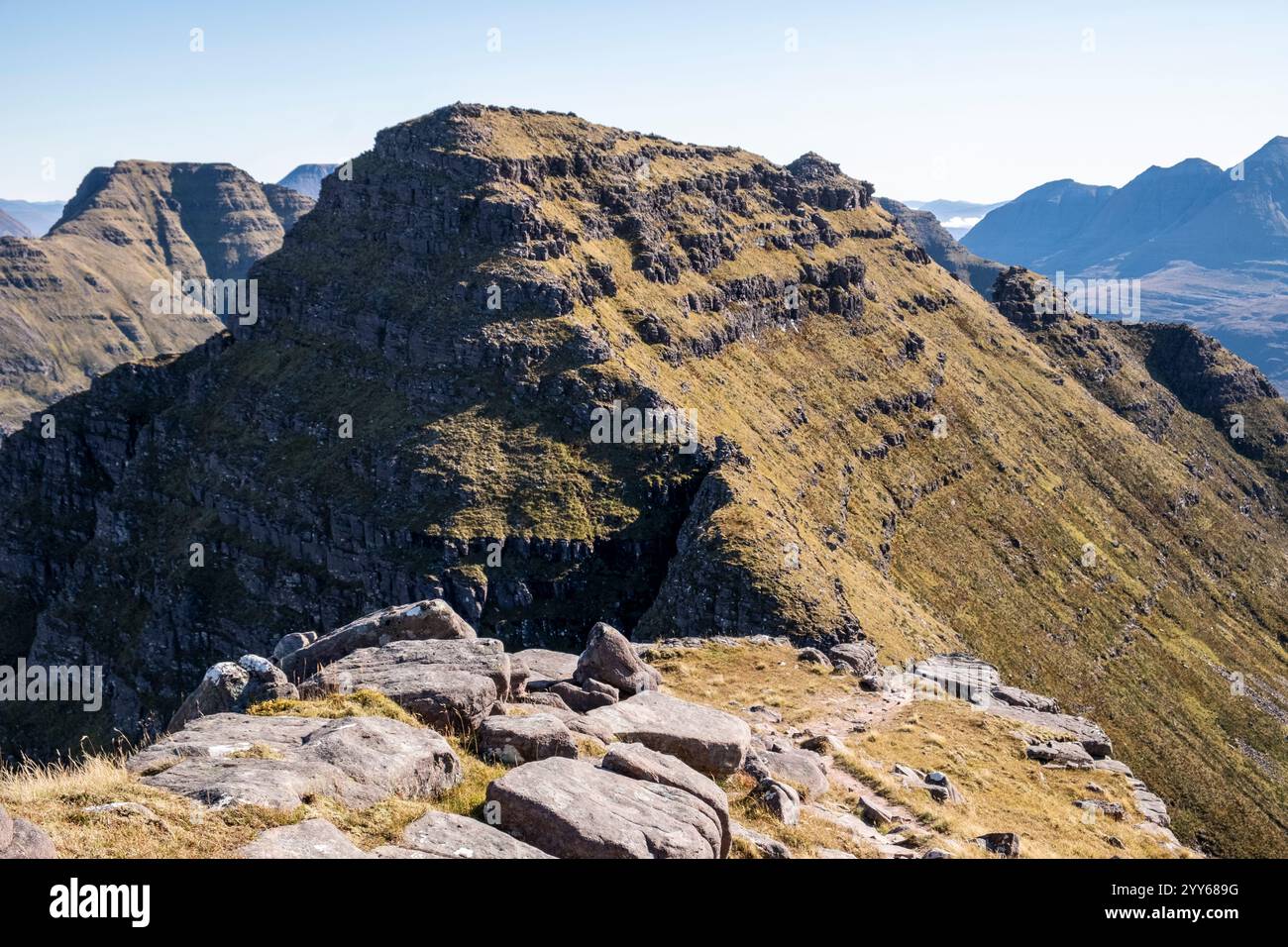 Views of Beinn Alligin , one of the classic Torridon Mountains ...