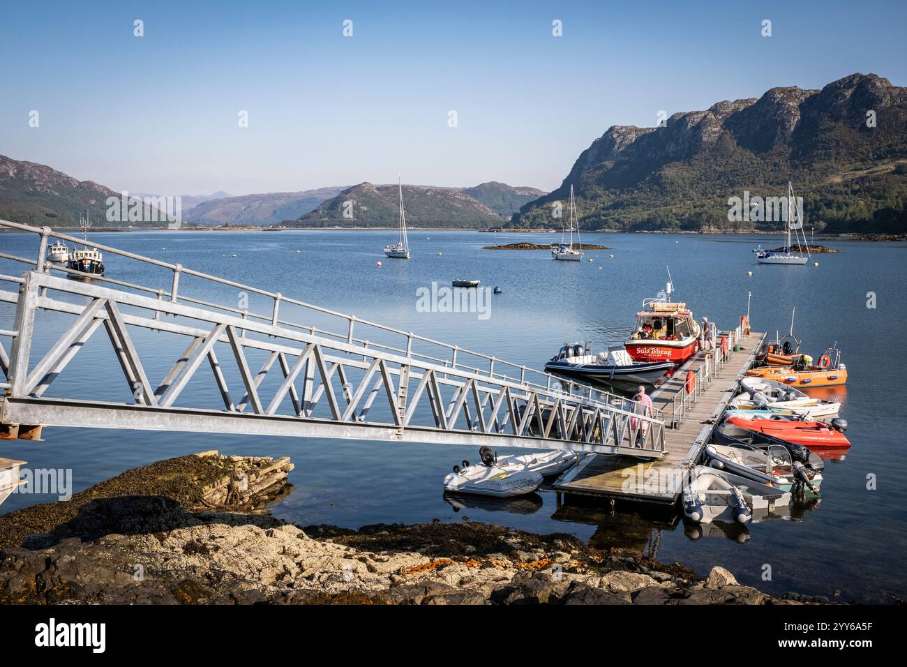 Plockton, Loch Carron, near Kyle of Lochalsh, Highland, Scotland Stock ...