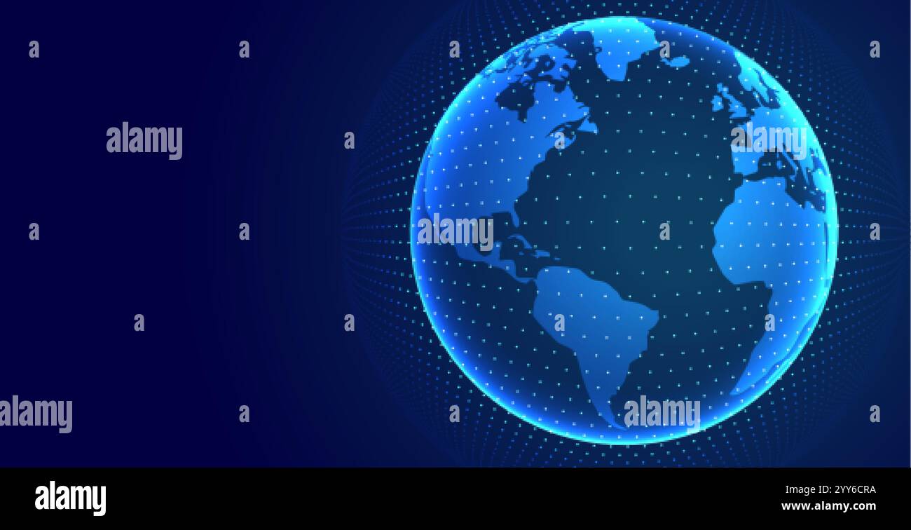 technology earth digital global background Stock Vector Image & Art - Alamy