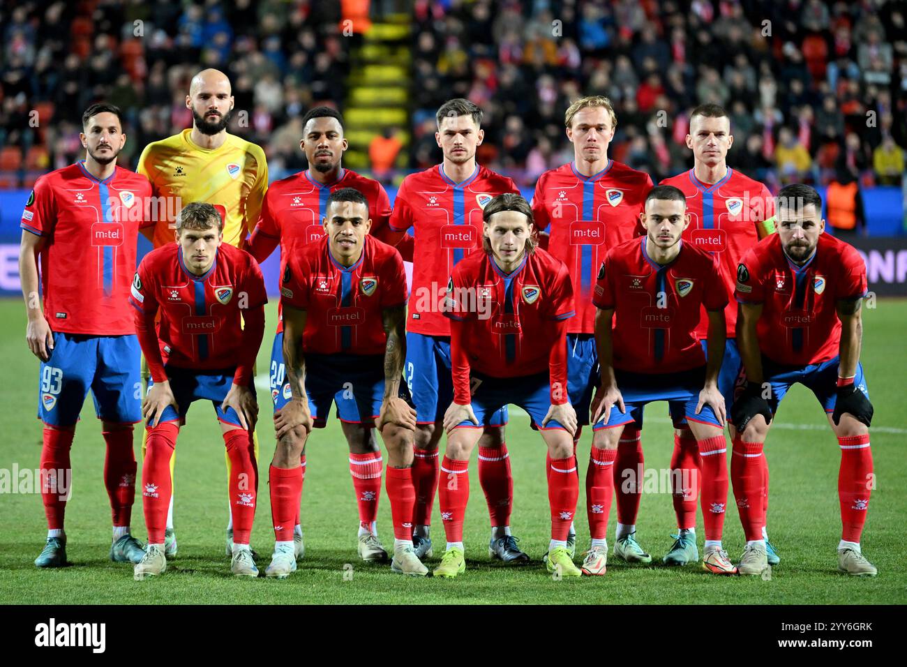Banja Luka, BIH, December 19th 2024: Team Borac Banja Luka before the ...