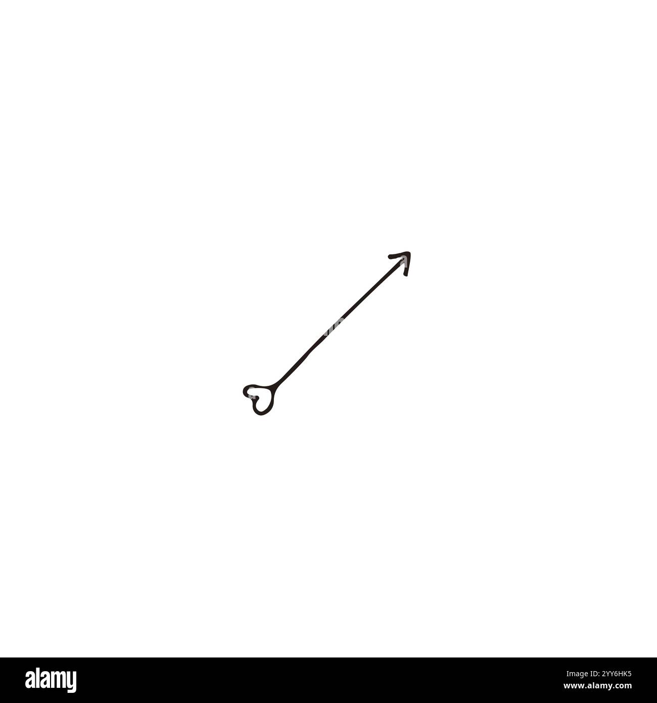 Vector hand drawn doodle sketch arrow isolated on white background ...
