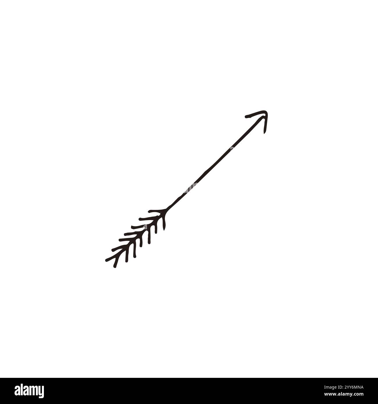 Vector hand drawn doodle sketch arrow isolated on white background ...