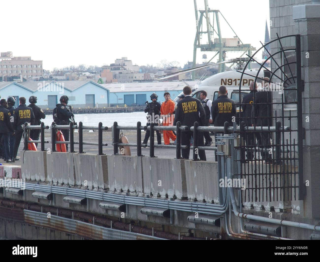 New York New York USA 19th Dec 2024 LUIGI MANGIONE gets escorted