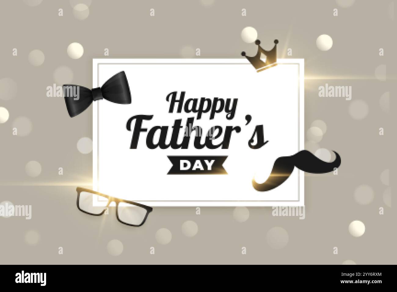 nice happy fathers day realistic card Stock Vector Image & Art - Alamy