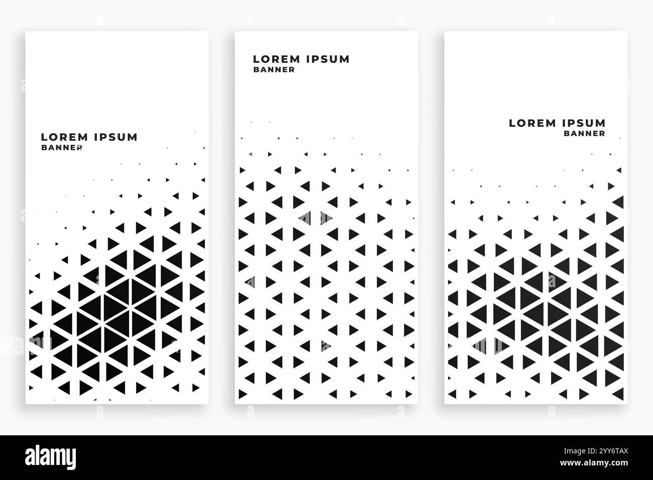 abstract triangle halftone pattern set Stock Vector Image & Art - Alamy