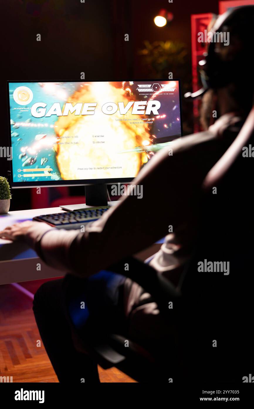 Game over on display rgb hi-res stock photography and images - Alamy