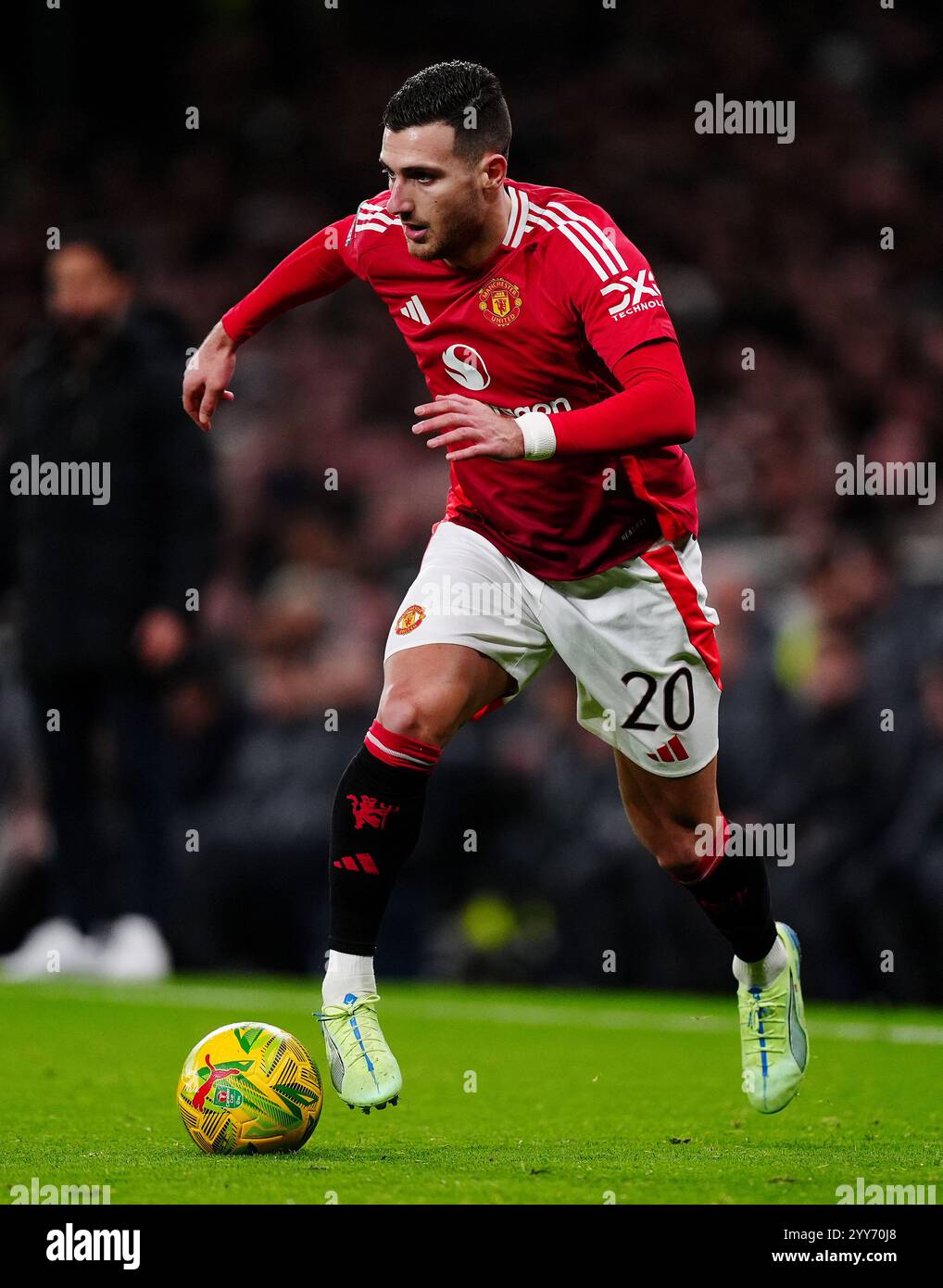 Manchester United's Diogo Dalot during the Carabao Cup quarterfinal