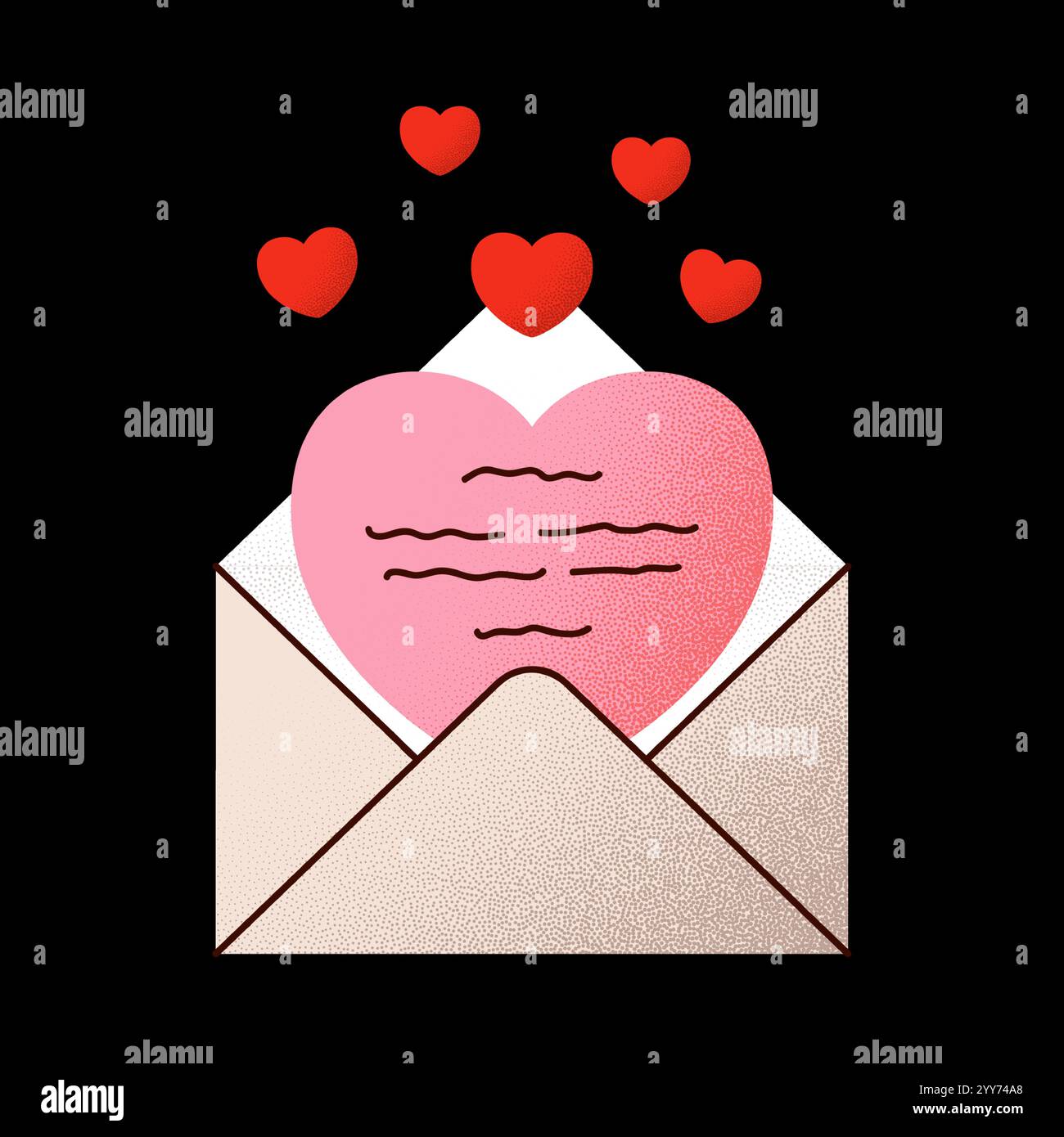 love valentine letter envelope Valentines day minimal love letter ...