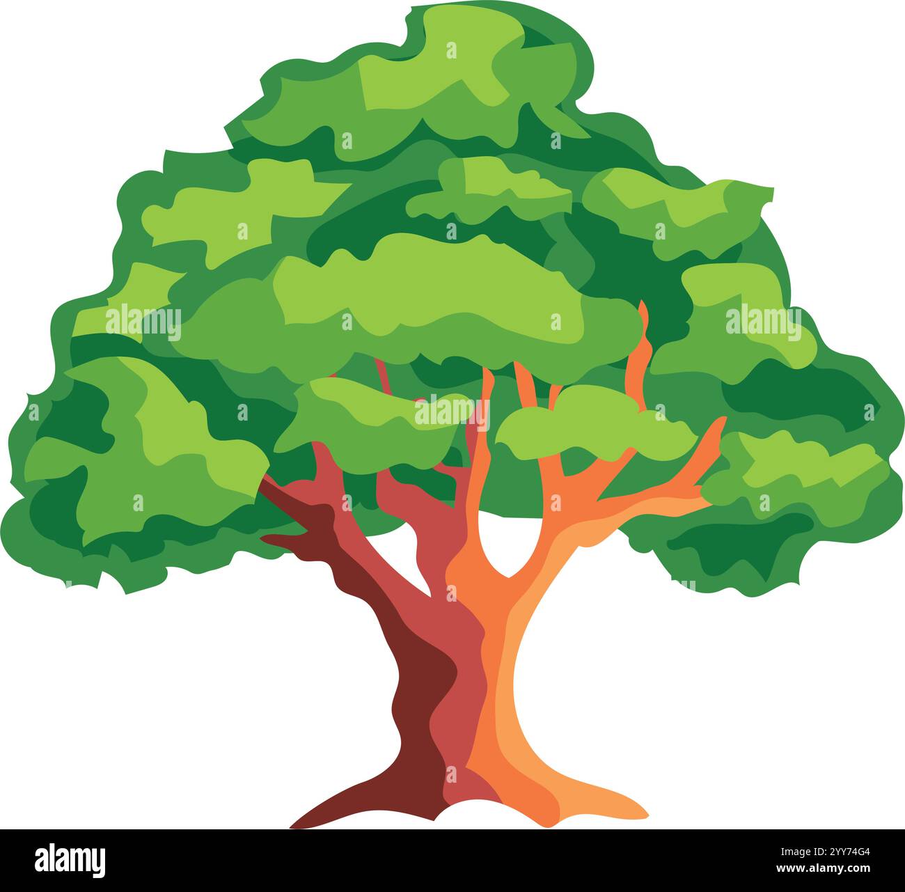 oak tree isolated Stock Vector Image & Art - Alamy