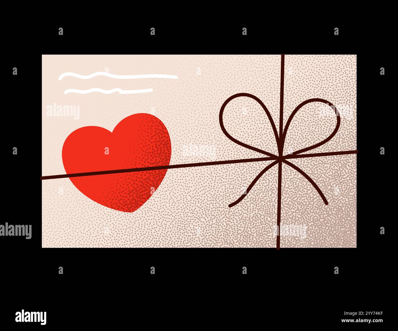 love letter envelope Valentines day minimal love letter vector ...