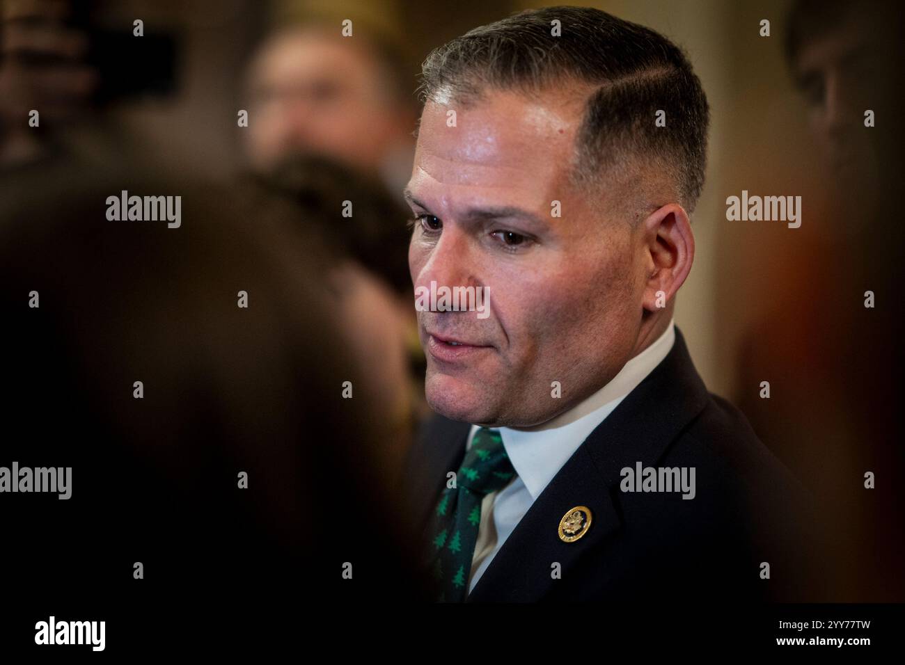 Rep. Marcus Molinaro (RN.Y.) speaks to the press before the House vote