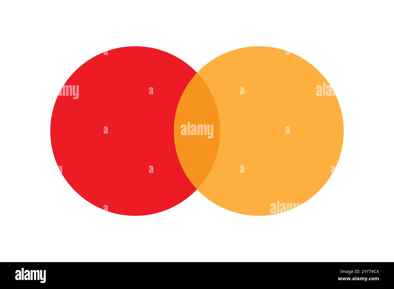 Red and yellow circles. Overlapping color shapes. Bright Venn diagram ...