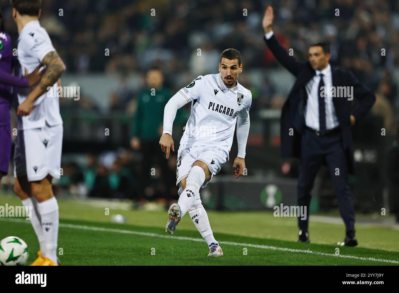 Guimaraes, Portugal. 19th Dec, 2024. Joao Mendes (Vitoria) Football/Soccer : UEFA 'Europa Conference League' league phase matchday 6 between Vitoria SC 1-1 ACF Fiorentina at the Estadio D. Afonso Henriques in Guimaraes, Portugal . Credit: Mutsu Kawamori/AFLO/Alamy Live News Stock Photo