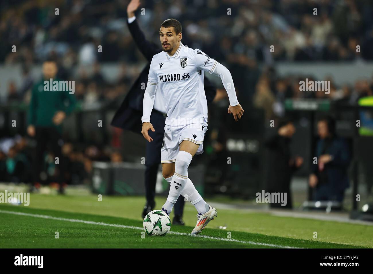 Guimaraes, Portugal. 19th Dec, 2024. Joao Mendes (Vitoria) Football/Soccer : UEFA 'Europa Conference League' league phase matchday 6 between Vitoria SC 1-1 ACF Fiorentina at the Estadio D. Afonso Henriques in Guimaraes, Portugal . Credit: Mutsu Kawamori/AFLO/Alamy Live News Stock Photo