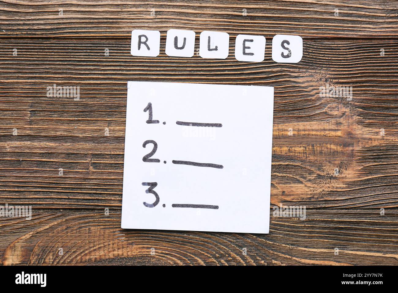 Know rules symbol wooden hi-res stock photography and images - Alamy