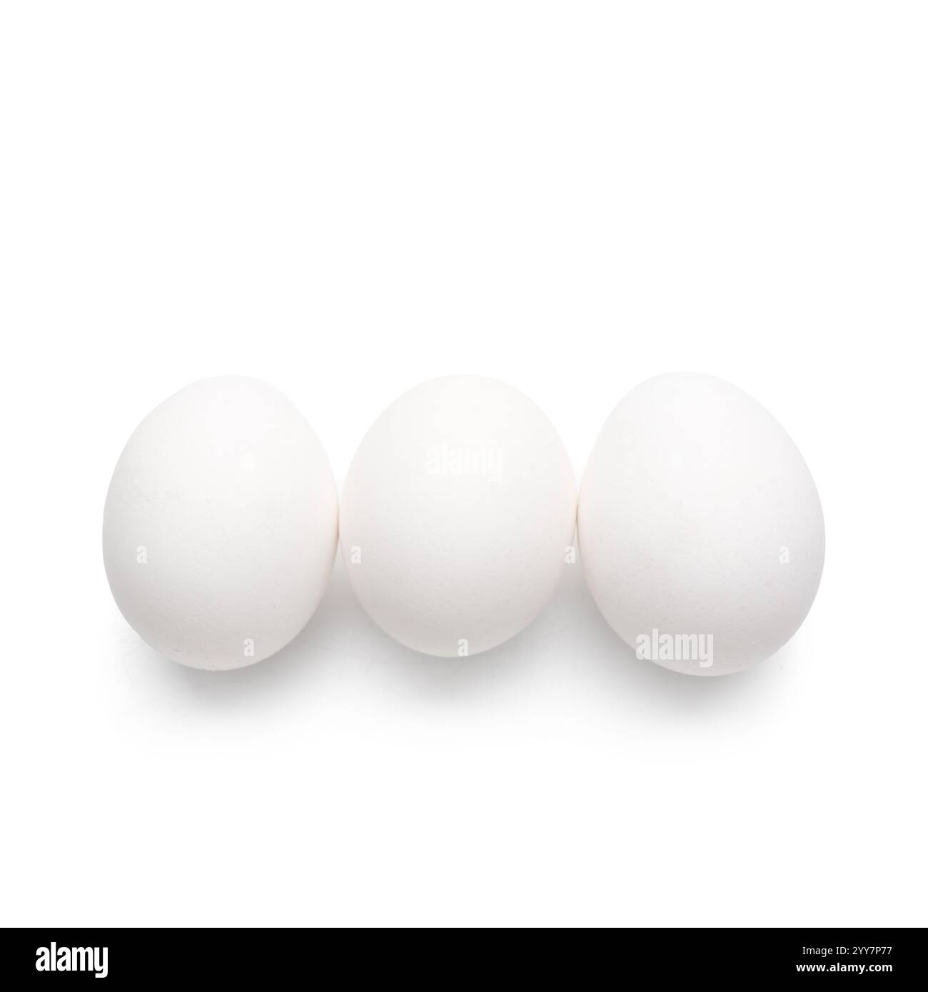 Fresh chicken eggs isolated on white background Stock Photo - Alamy