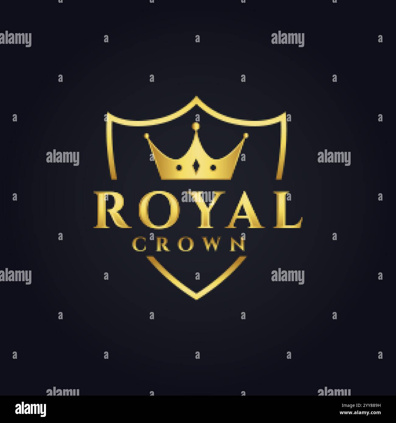 royal logo concept design with crown shape Stock Vector Image & Art - Alamy