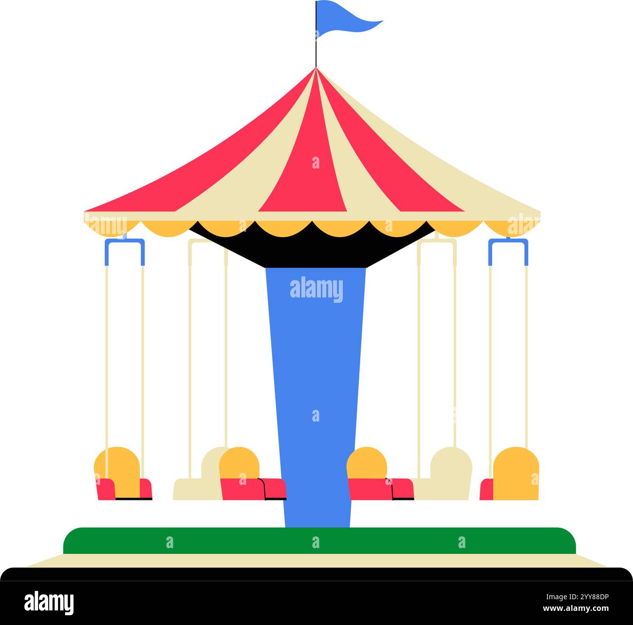 Fun fair scene Stock Vector Images - Alamy