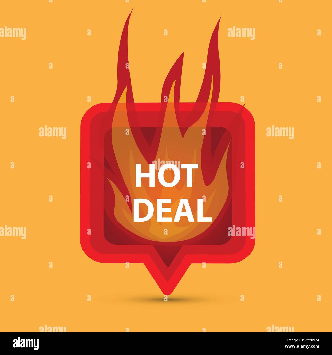 Burning hot deal promotion Stock Vector Images Alamy