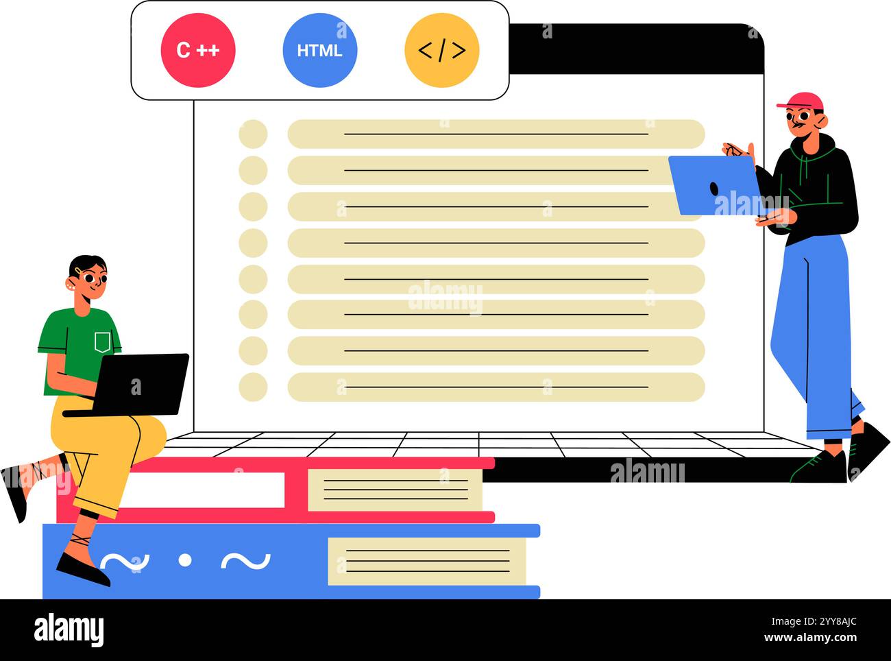 Software engineering books Stock Vector Images - Alamy