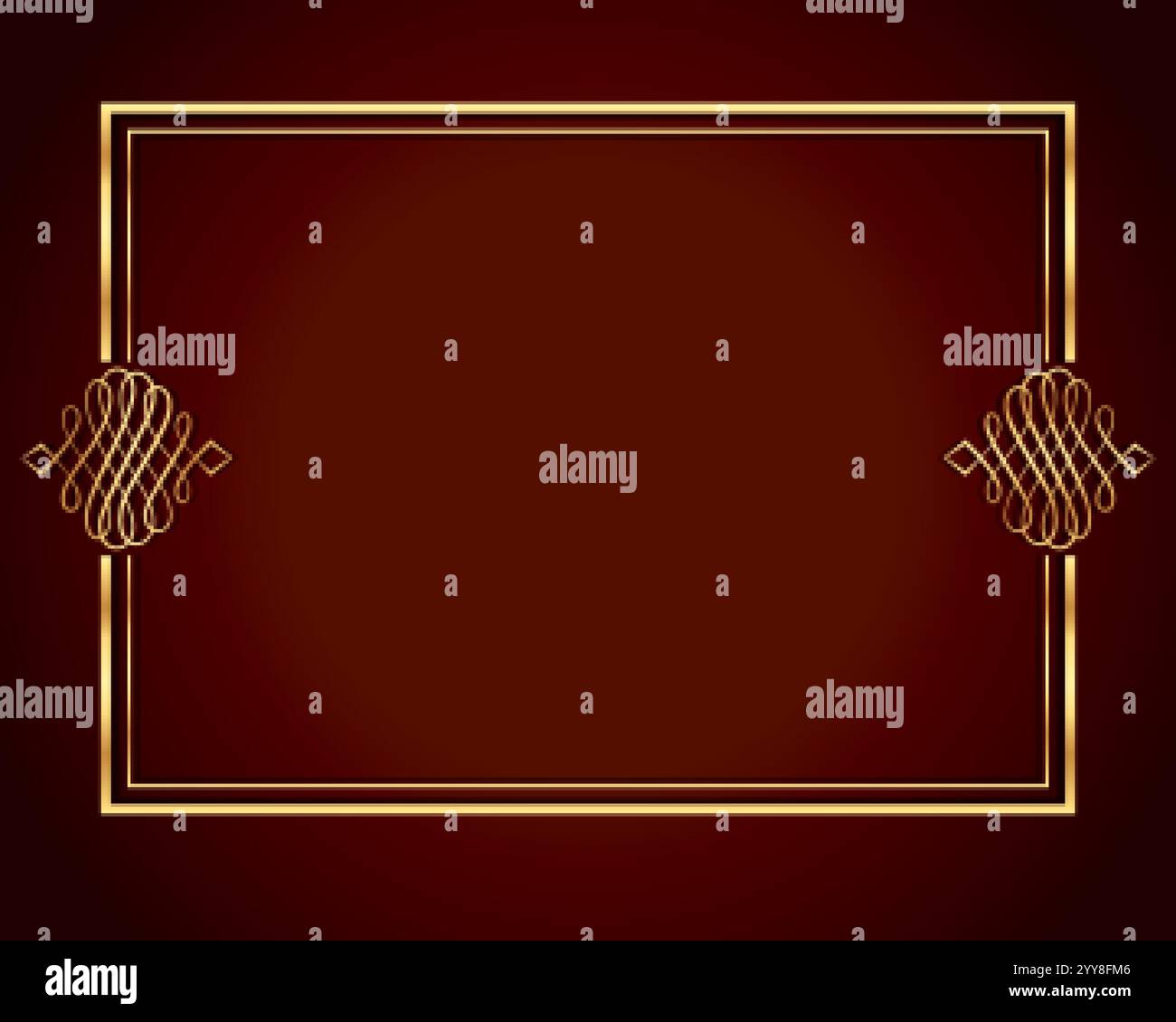luxury frame design in golden color Stock Vector Image & Art - Alamy
