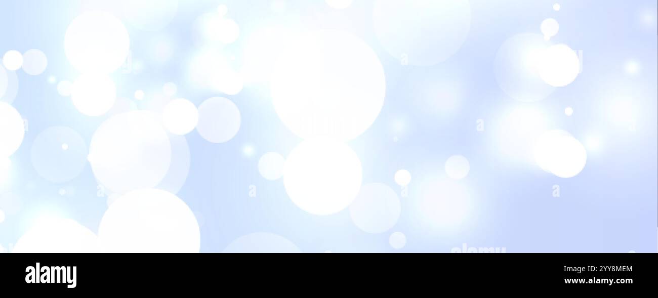 sky blue background with bokeh light effect Stock Vector Image & Art ...