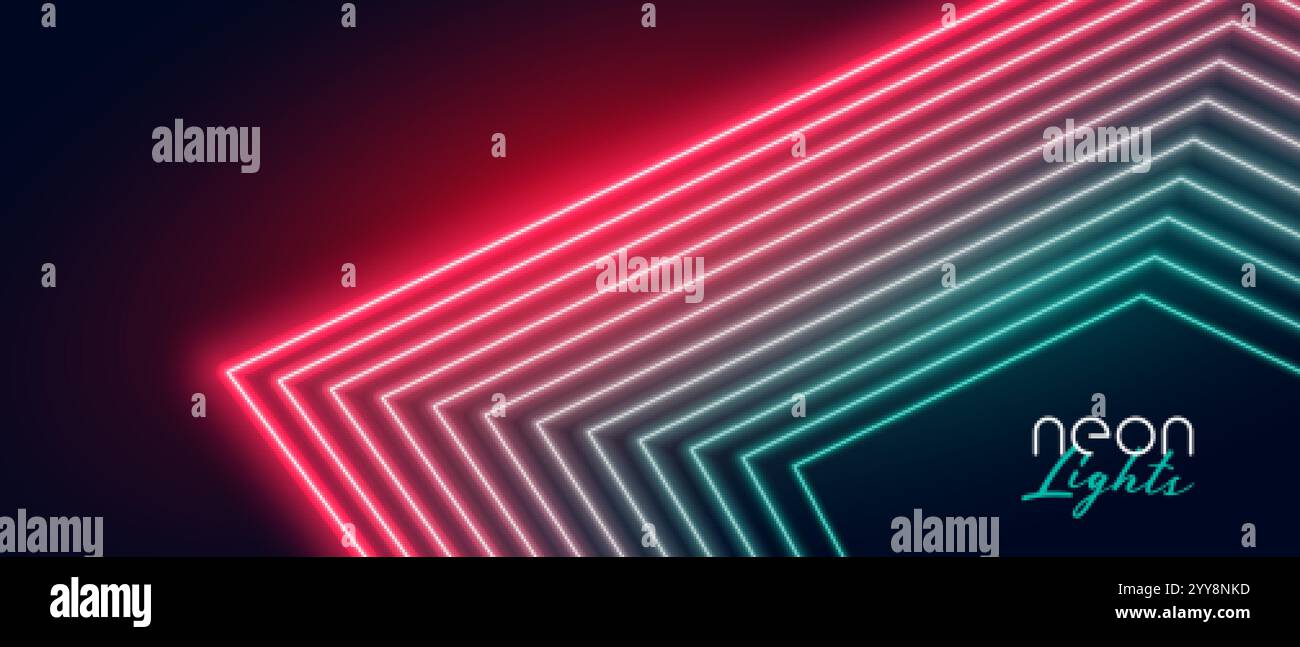 Neon light lines hi-res stock photography and images - Alamy