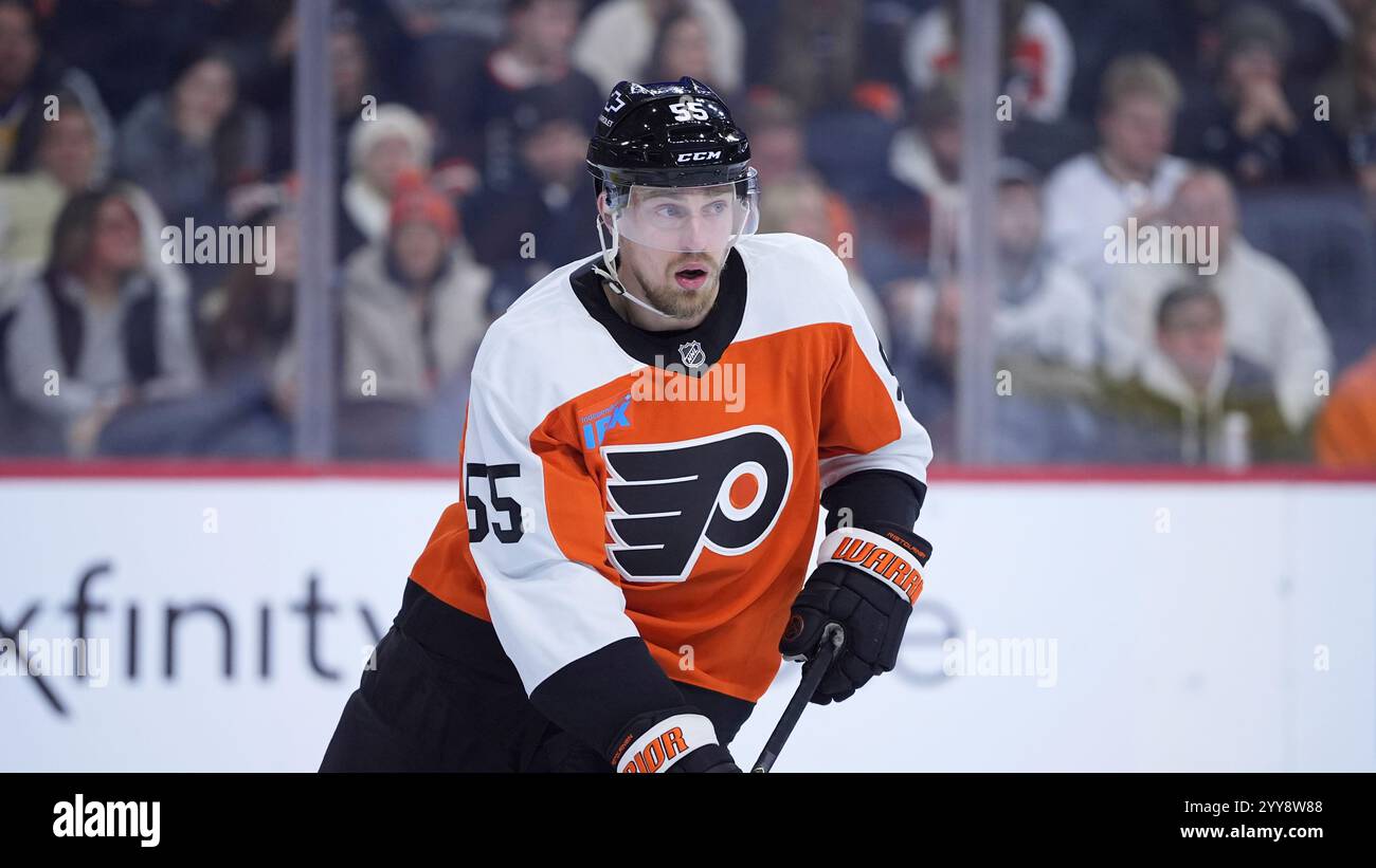 Philadelphia Flyers' Rasmus Ristolainen plays during an NHL hockey game