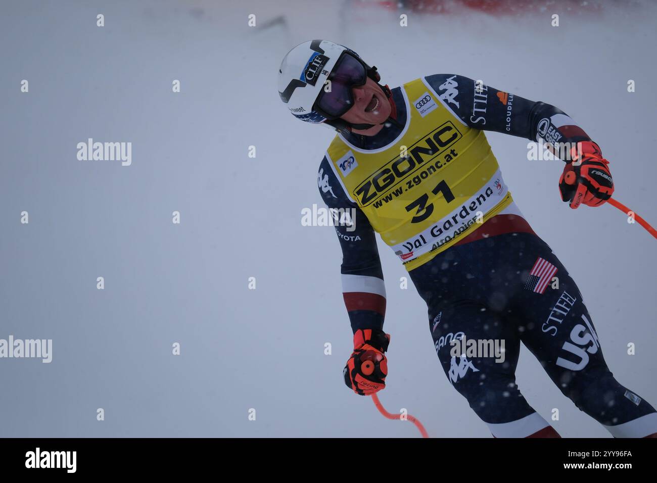 Sam Morse of Team United States competes during the Audi FIS Alpine Ski ...
