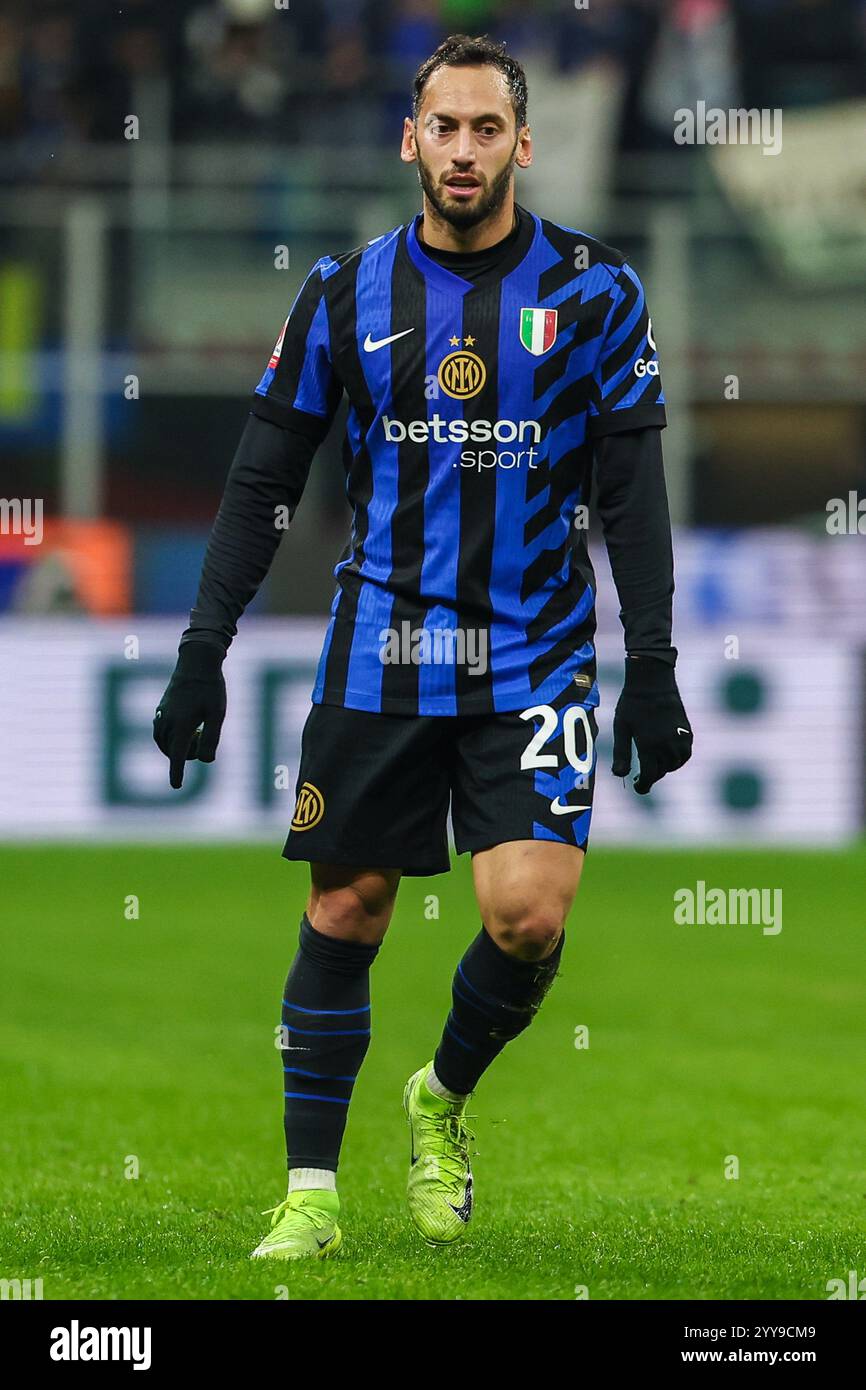 Hakan Calhanoglu of FC Internazionale seen in action during Coppa