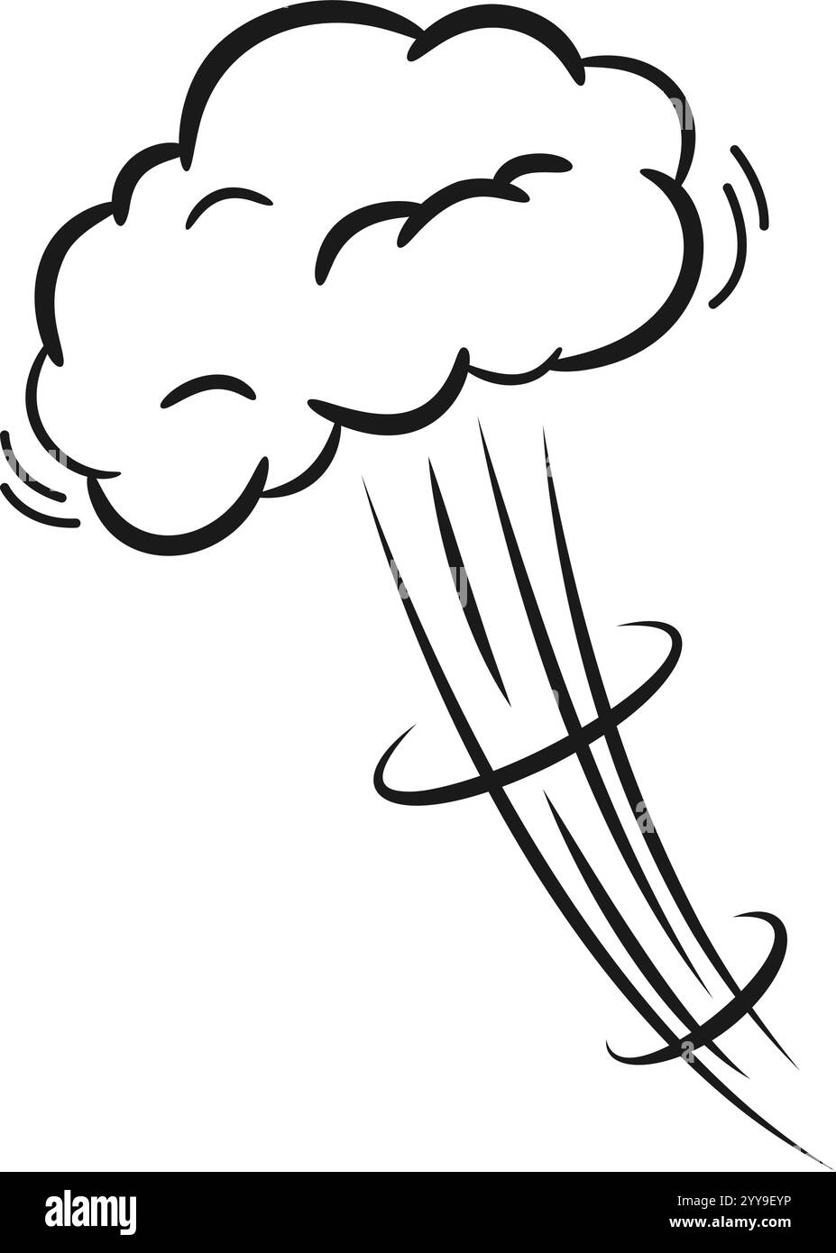 Cartoon clouds Black and White Stock Photos & Images - Alamy