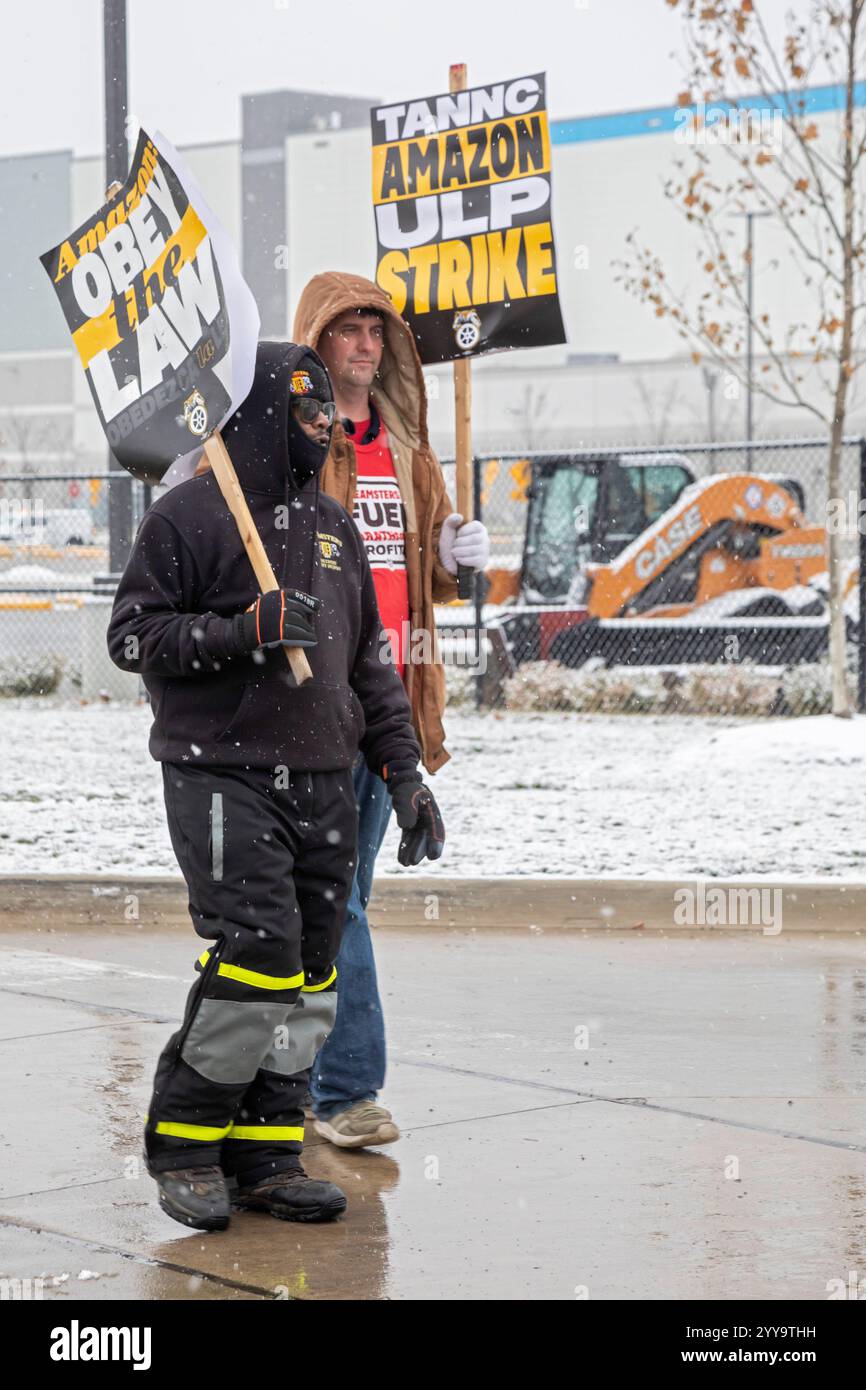 Detroit, Michigan USA 20 December 2024 Members of the Teamsters