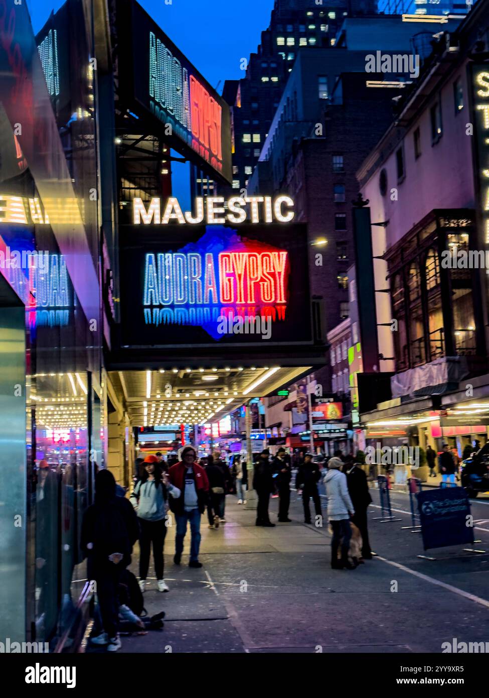 'Gypsy' with Audra McDonald, Majestic Theatre, directed by George C. Wolfe, book by Arthur Laurents, music by Jule Stone, lyrics by Stephen Sondheim - Smartphone Captured Stock Image