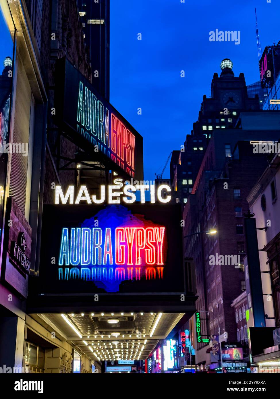 'Gypsy' with Audra McDonald, Majestic Theatre, directed by George C. Wolfe, book by Arthur Laurents, music by Jule Stone, lyrics by Stephen Sondheim - Smartphone Captured Stock Image